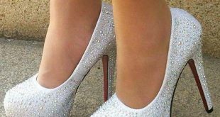 silver wedding shoes rhinestone heels prom wedding shoes crystal platforms silver glitter  rhinestone bridal shoes CHVCGRX