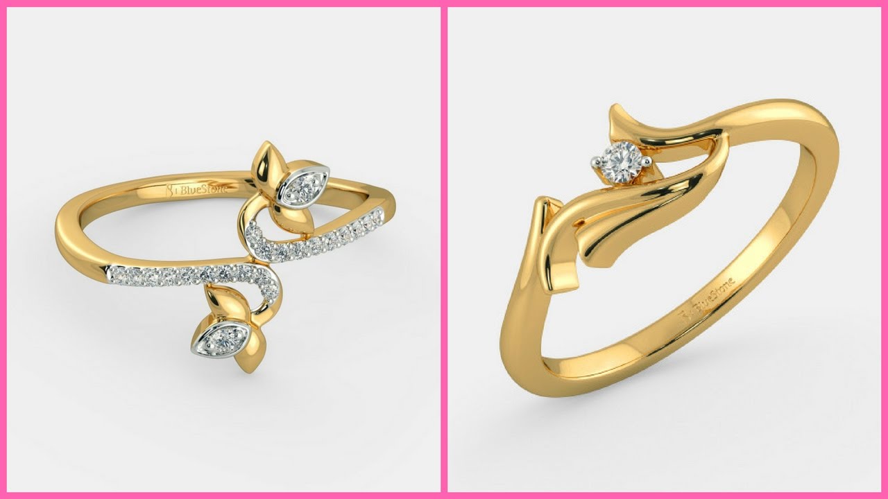 simple gold ring designs for female/latest designer gold rings/simple gold  finger HFXEQCK