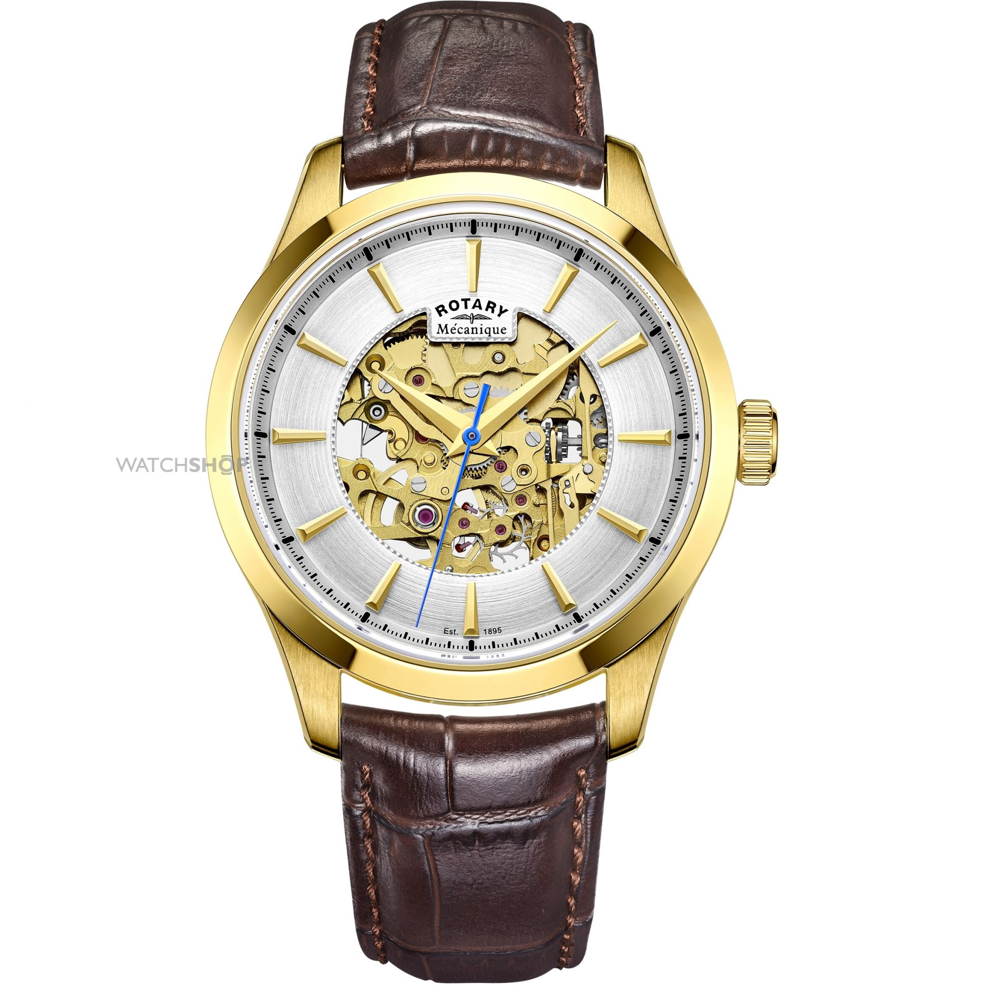 skeleton watch mens rotary mecanique skeleton automatic watch gs05035/03 TSBRDZJ