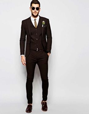 skinny suits asos wedding super skinny suit in brown ITBALSH