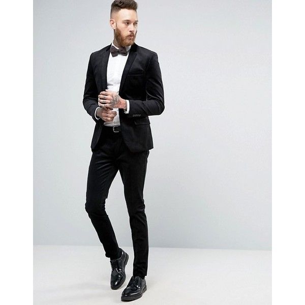 skinny suits only u0026 sons super skinny suit trouser in cord ($61) ❤ liked on polyvore PJYOQVJ