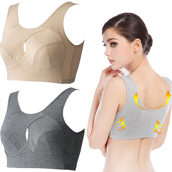 sleeping bra wholesale-hot new arrival womens seamless sports bra crop top nursing sleep  bra cotton JFWHJKK