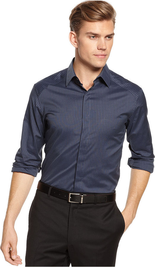 Slim Fit dress shirts for men - bonofashion.com
