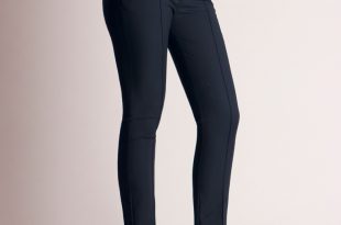slim fit navy blue maternity trousers YZBWTVG