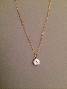 small necklaces shining diamond necklace, cubic zirconia gold filled necklace, simple cz  necklace, VBJMZBI