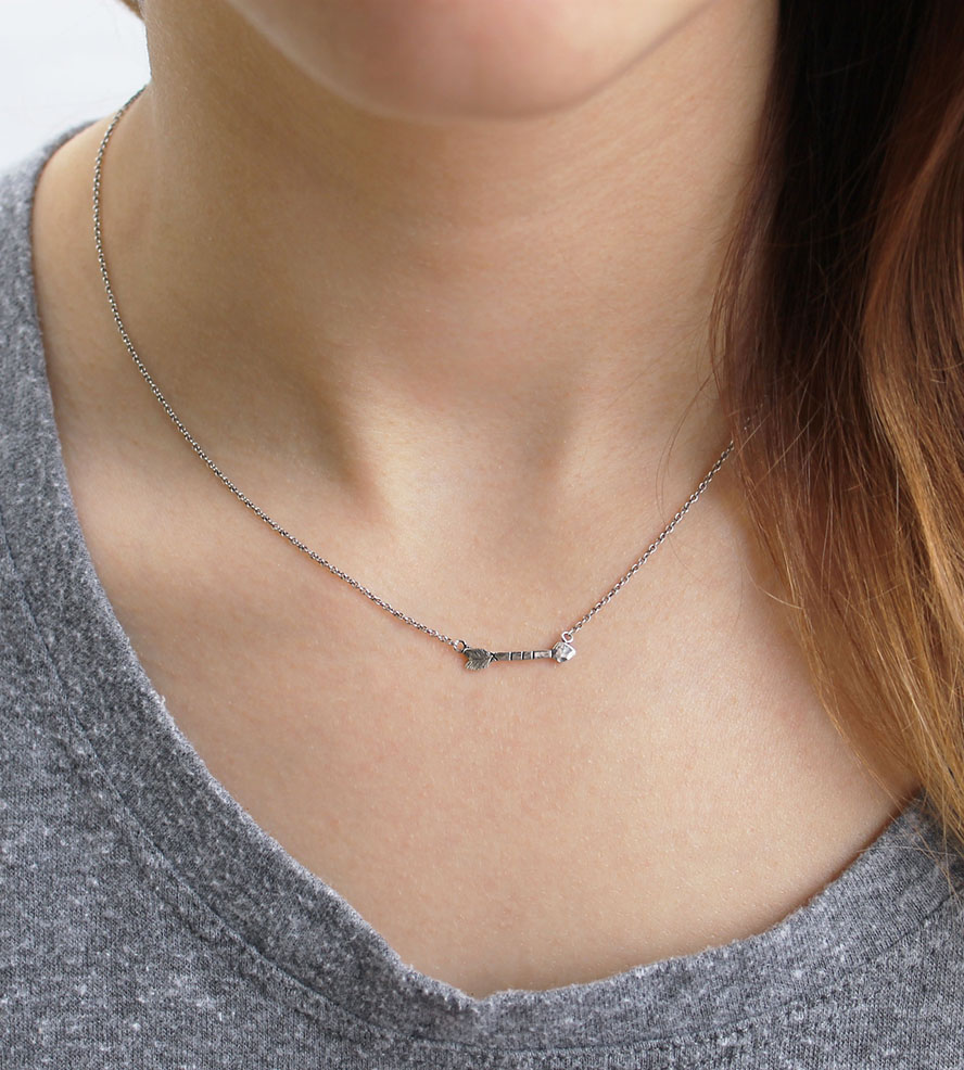 small necklaces small arrow necklace | point yourself in the right direction with this HMBWZNE