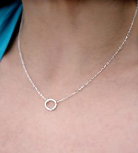 small necklaces small circle sterling silver necklace | if youu0027re looking for your JRZLWVD