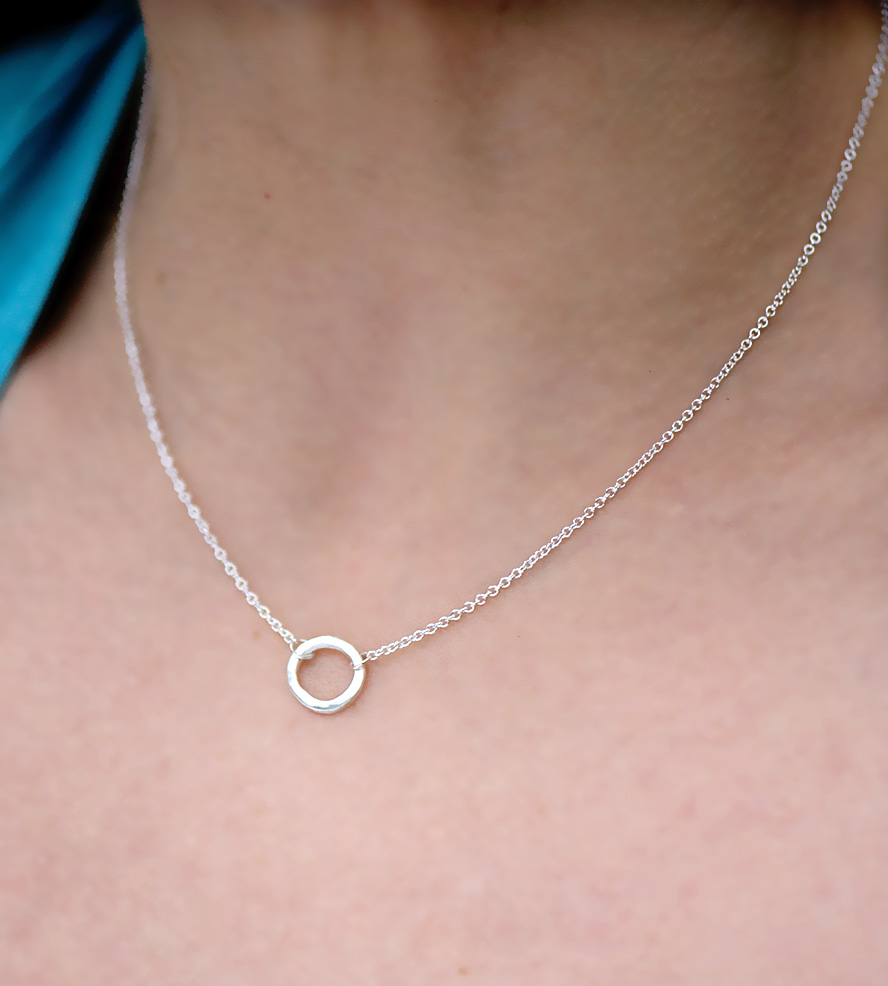 small necklaces small circle sterling silver necklace | if youu0027re looking for your JRZLWVD