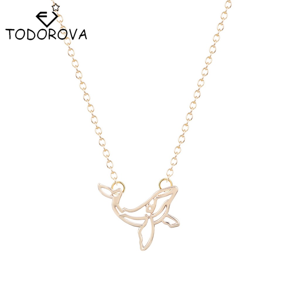 small necklaces todorova cute small gold silver whale necklace charm choker necklaces u0026 HVLQLLM