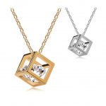 small necklaces wholesale new small accessories magic cube necklace short design chain gold FLXRRIS