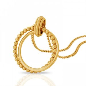 splendid circular gold pendant ITXCGEW