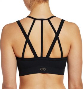 sports bras calia by carrie underwood womenu0027s inner power strappy halter seamless sports  bra HJKTDPF