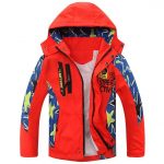 spring autumn children boys jacket brand hoody windproof boys outerwear  coats 5-14 years FUJZEEN