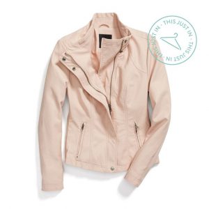 spring jackets springu0027s newest neutral adds a feminine twist to an edgy VIULIDB