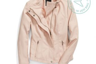 spring jackets springu0027s newest neutral adds a feminine twist to an edgy VIULIDB