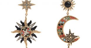 star earrings roberto cavalli sun, star and moon-embellished drop earrings ($598) ❤ liked ZCIBUSR
