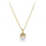 starburst pearl pendant necklace with diamonds in 18k gold. ZRIWJFI