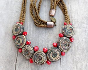 statement necklace beads necklace gift|for|wife ethnic necklace brown  necklace tribal jewelry VIGOACJ