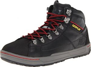 steel toe sneakers caterpillar menu0027s brode hi steel toe work boot,black,7 ... ODHKYJQ