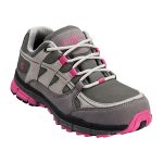 steel toe sneakers nautilus womenu0027s pink and grey steel toe shoe - n1771 QWBHBPE
