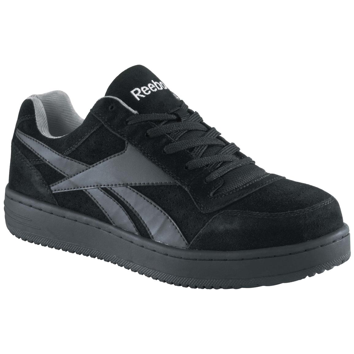 steel toe sneakers womenu0027s reebok® steel toe classic shoes, black JVUGLAV