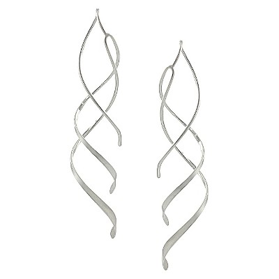 sterling silver dangle earrings - silver URWSSEA