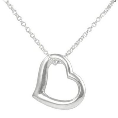 sterling silver heart necklace VDPYWJM