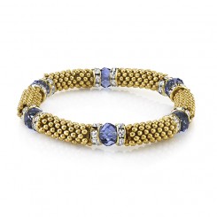 stretch bracelets 2028 gold-tone blue with crystal accent stretch bracelet JNCWZVU