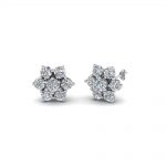 stud earrings for women daisy diamond stud earring for women in 14k white gold fdear8097 nl MJDTPGX