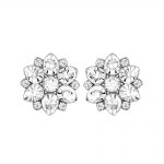 swarovski celestial white crystal flower earrings 5112144 RJFRGII