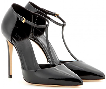 t strap pumps steal - gucci t-strap pointed-toe pumps OVQTOIC
