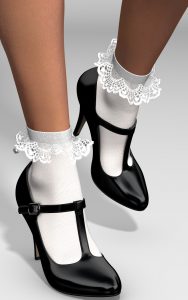 t strap pumps t-strap pumps 3d figure assets idler168 CGCYNMP