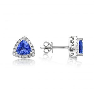 tanzanite jewelry 1.60 ct tanzanite trillion earrings FGJYNJL