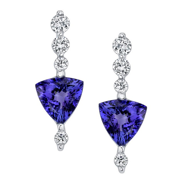 tanzanite jewelry diamond tanzanite earrings CNVBKMJ