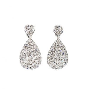 teardrop cz encrusted sterling silver dangle earrings 1 CRDBAKL