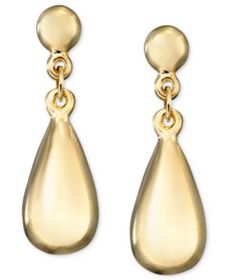 teardrop earrings in 10k gold HKOSVGZ