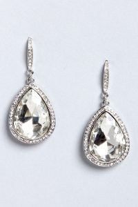 teardrop everything silver rhinestone teardrop earrings YCTHXLV