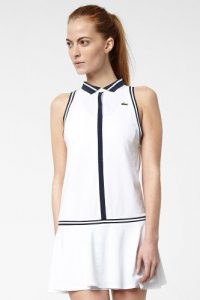 tennis clothes lacoste sleeveless technical pique pleated tennis dress RFEIJPB