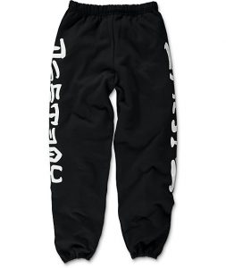 thrasher skate and destroy black sweatpants LGTIWYC