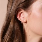 threader earrings tiny diamond threader earring | su0026s diamonds TTZIFIB