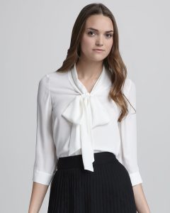 tie neck blouse gallery JJXCHVH