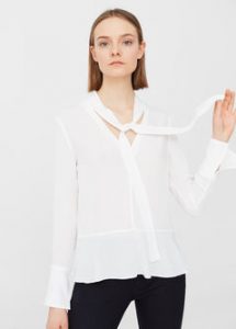 tie neck blouse tie-neck blouse | mango JPNYSIZ