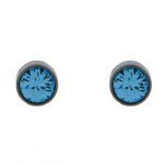 titanium earrings created blue aquamarine titanium studs earrings $55.00 PYWZMGO