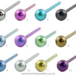 titanium earrings ti2 titanium ball studs - single earring GJARVZL