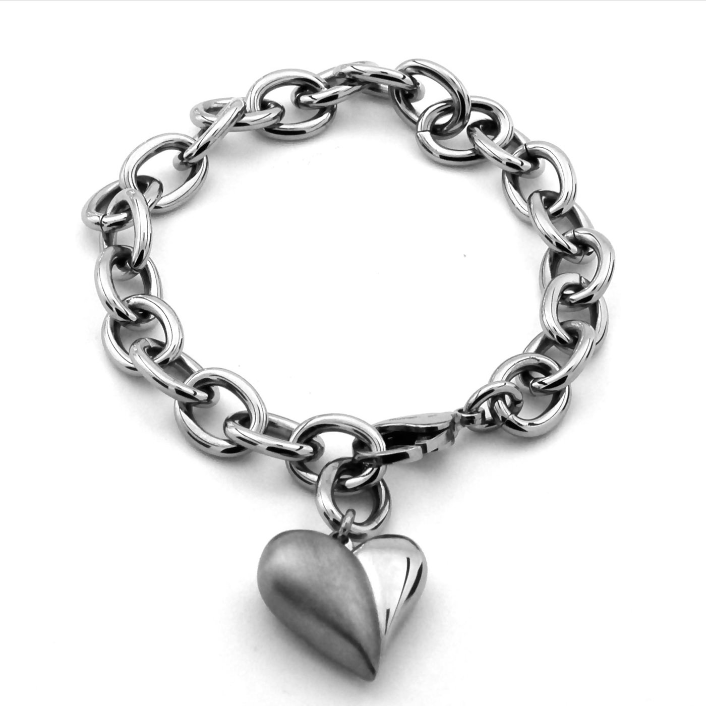 titanium jewelry ladies titanium heart bracelet RQLODWK