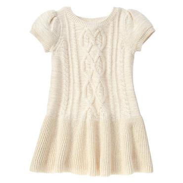 toddler girls ivory cable-knit sweater dress by gymboree TDPEOZR