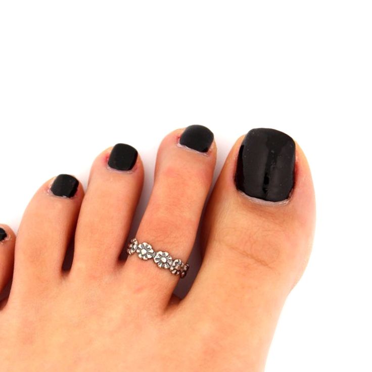 toe rings silver flower toe ring EFTUPVW