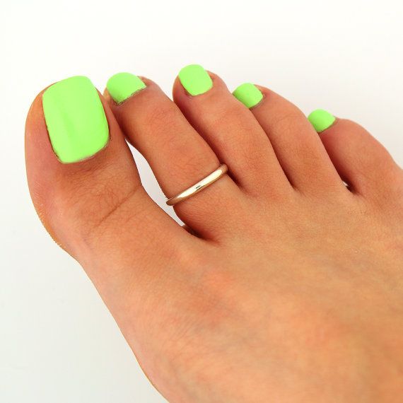 toe rings toe ring sterling silver toe ring plain design by WXQRJPC