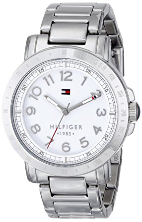 tommy hilfiger womenu0027s 1781397 analog display quartz silver watch ALAHIFX