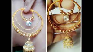 trendy earrings making with silk thread and bangles DKFBSYU